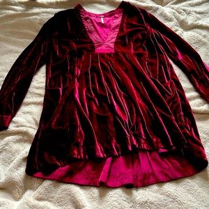 Velvet free people dress/tunic